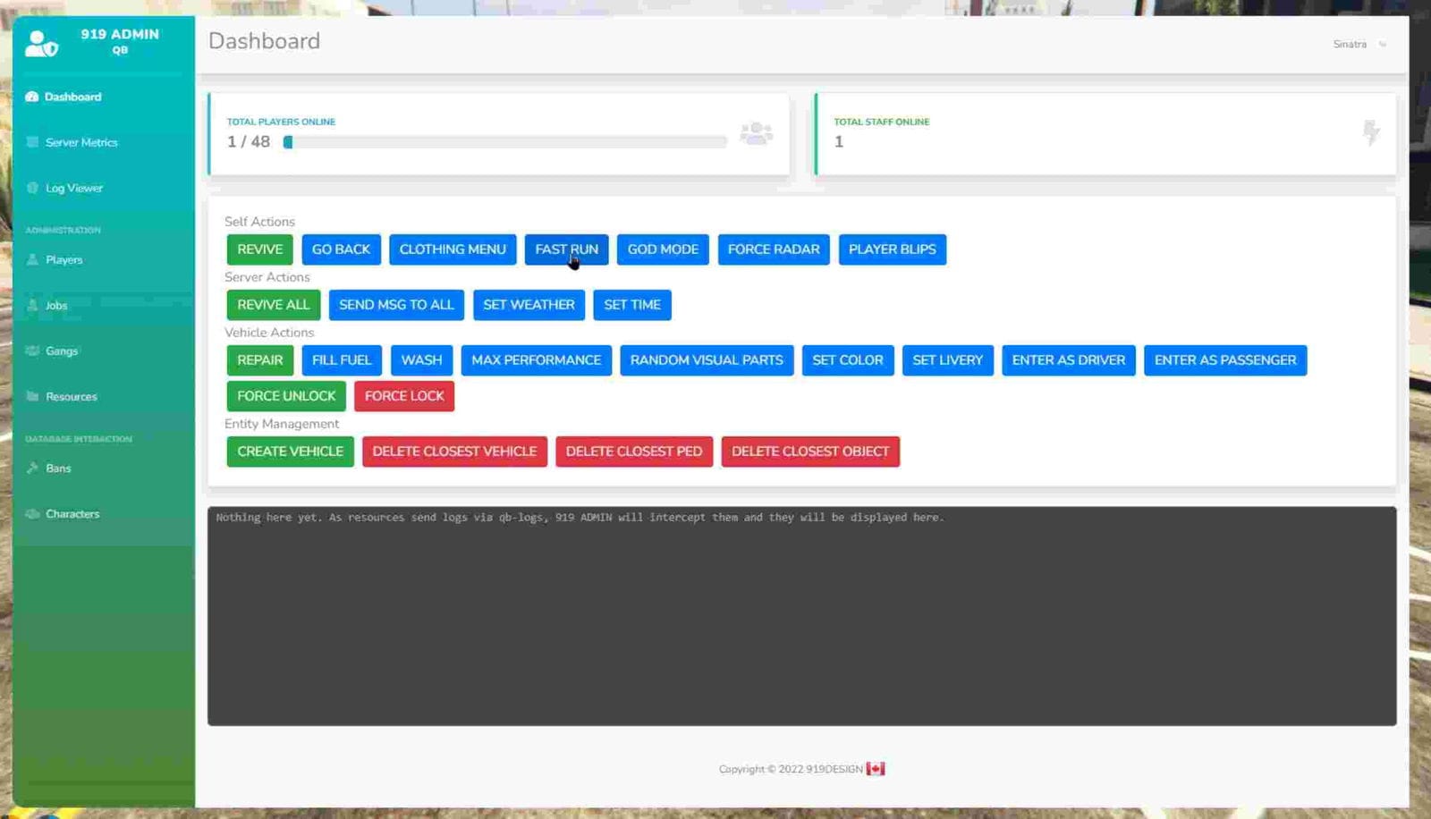 Admin Menu Script FiveM