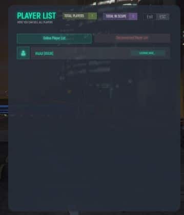 FiveM Player Menu