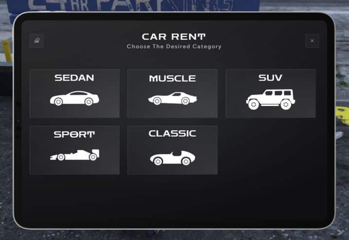 Car Rental FiveM