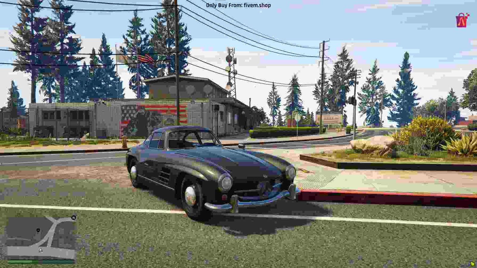 FiveM Mercedes 300SL car