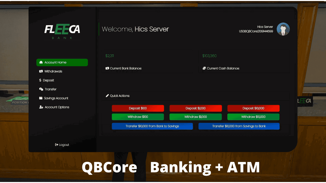 QBCore Banking V4