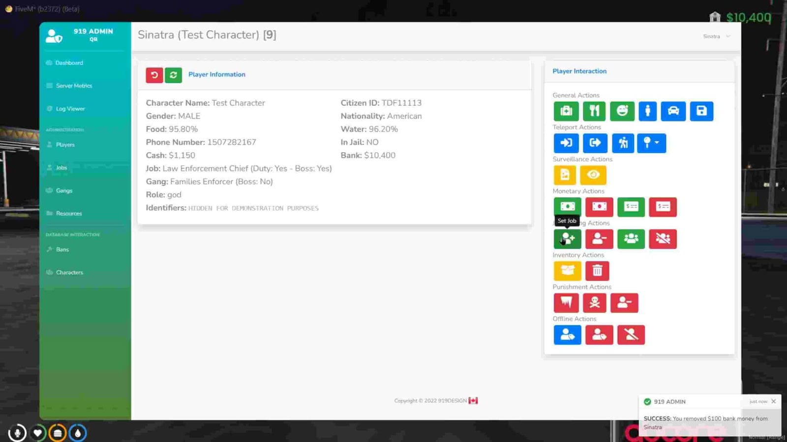 Admin Menu Script FiveM