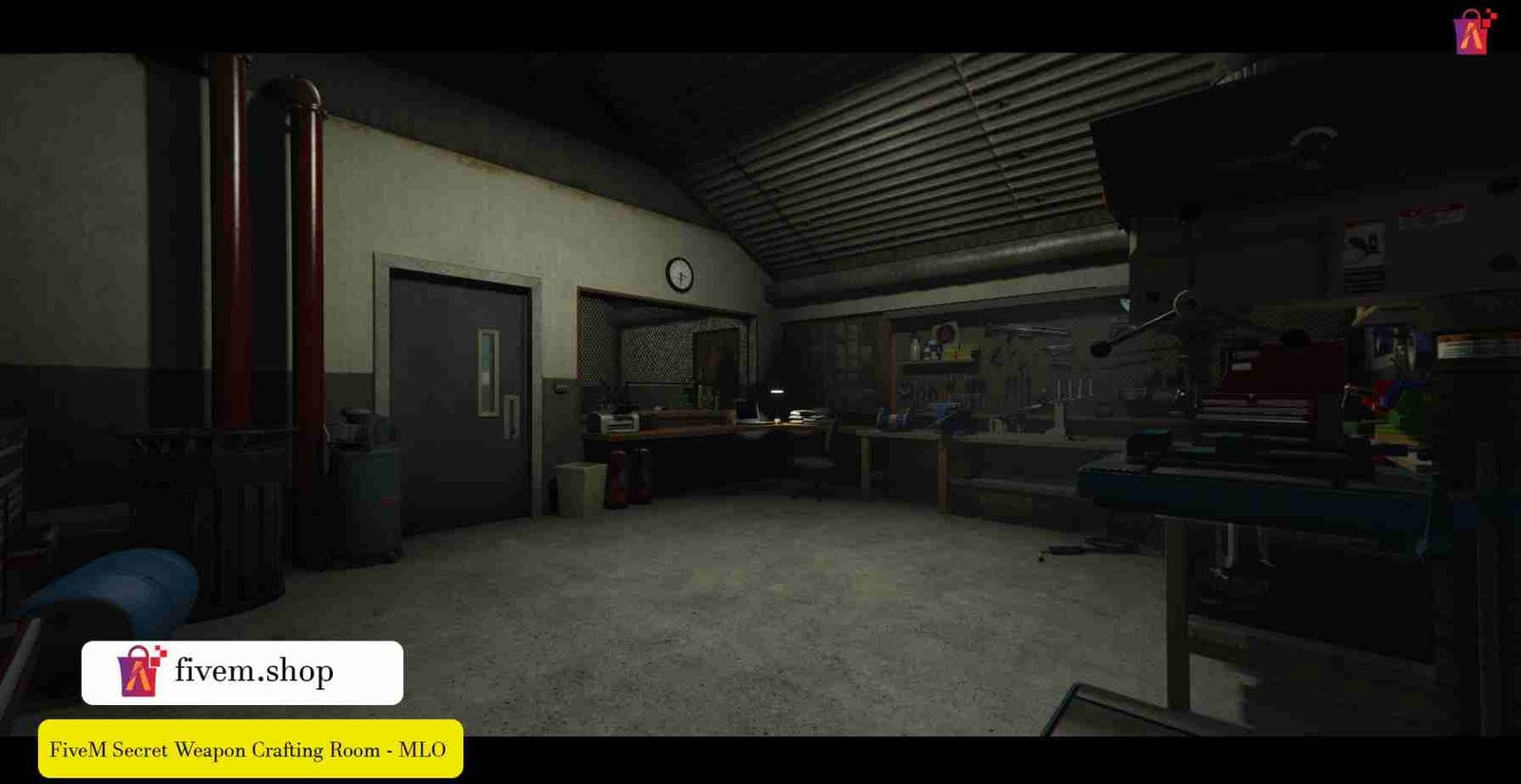 FiveM Secret Weapon Crafting Room MLO