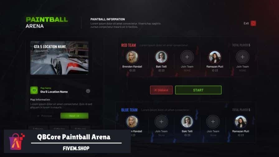 FiveM Paintball Arena