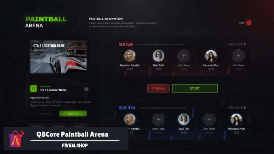 FiveM Paintball Arena
