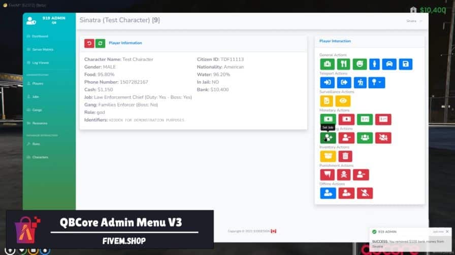 FiveM Admin Menu V3