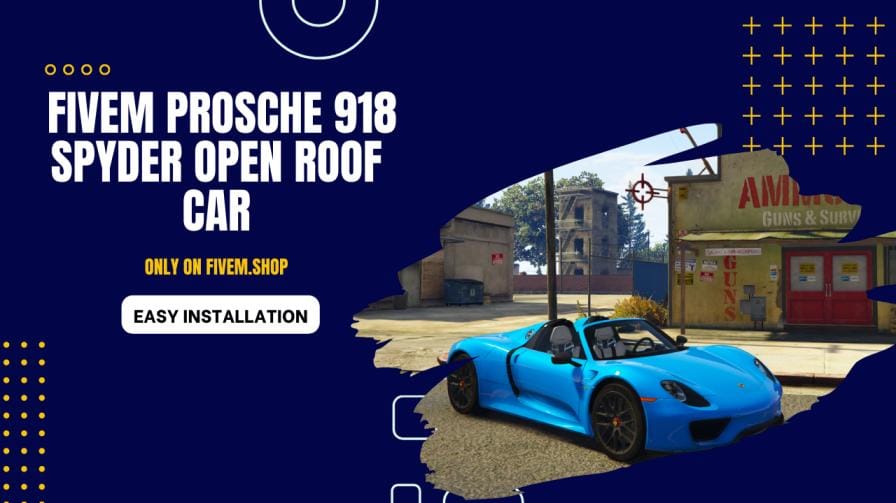 FiveM Porsche 918 Spyder Open Roof Car